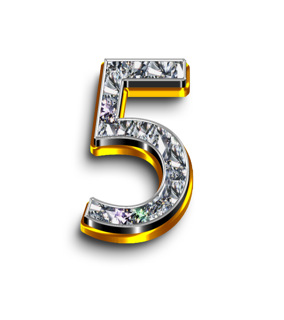 3D 5 Five Number Number 5 In 3D Png Free Transparent Clipart Images And Photos Finder