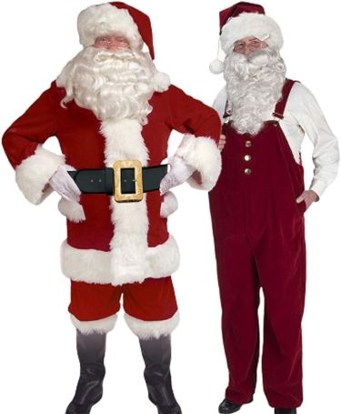 Burgundy Velvet Santa Suit W Overalls Size 50 56 Halco Claus Deluxe Outfit Bundle W Santa Guide Burgundy Velvet Santa Suit W Overalls Size 50 56 Halco Claus Deluxe Outfit Bundle W Santa Guide