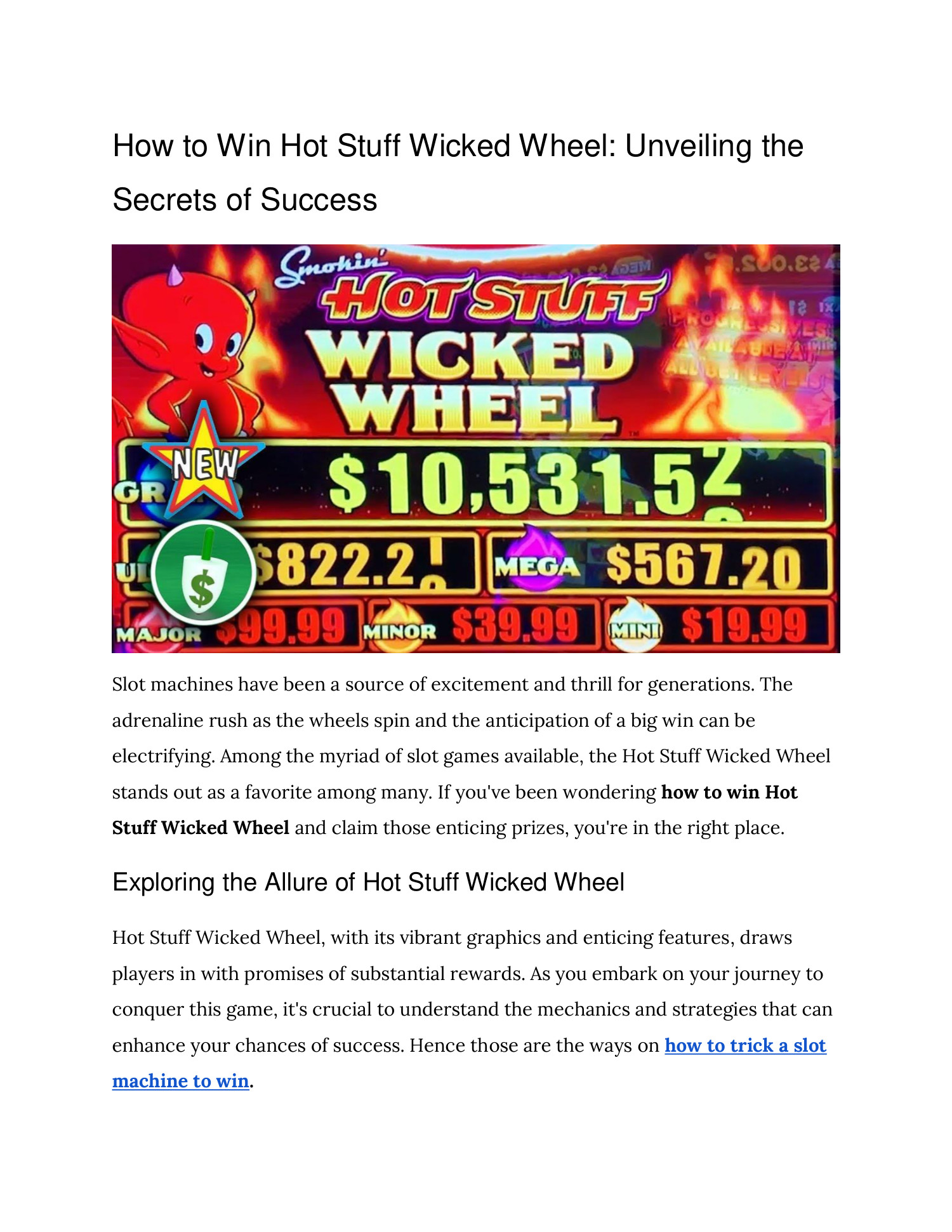 How To Win Hot Stuff Wicked Wheel Unveiling The Secrets Of Success Pdf Docdroid How To Win Hot Stuff Wicked Wheel Unveiling The Secrets Of Success Pdf Docdroid