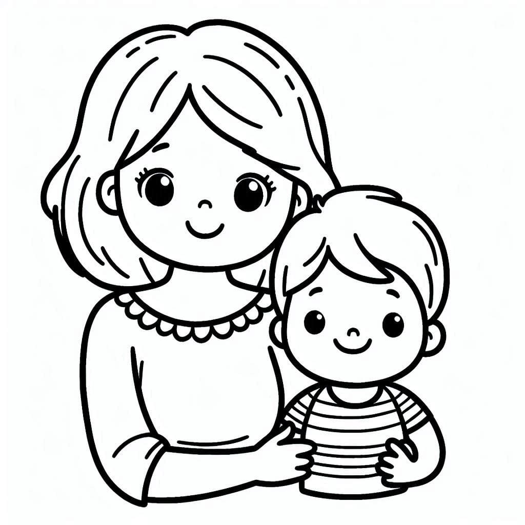 Mom's Intimate Moments with Son