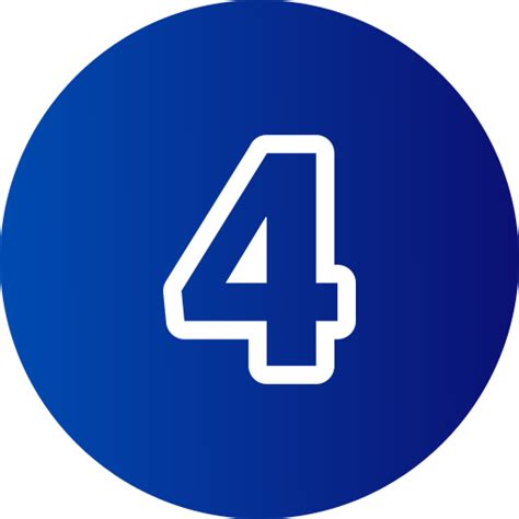 Number 4 Free Education Icons