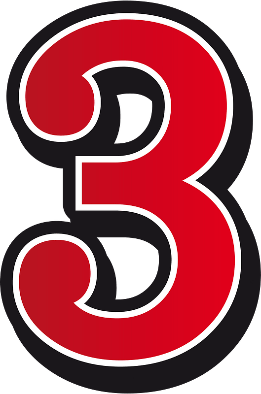 Number Three Clip Art