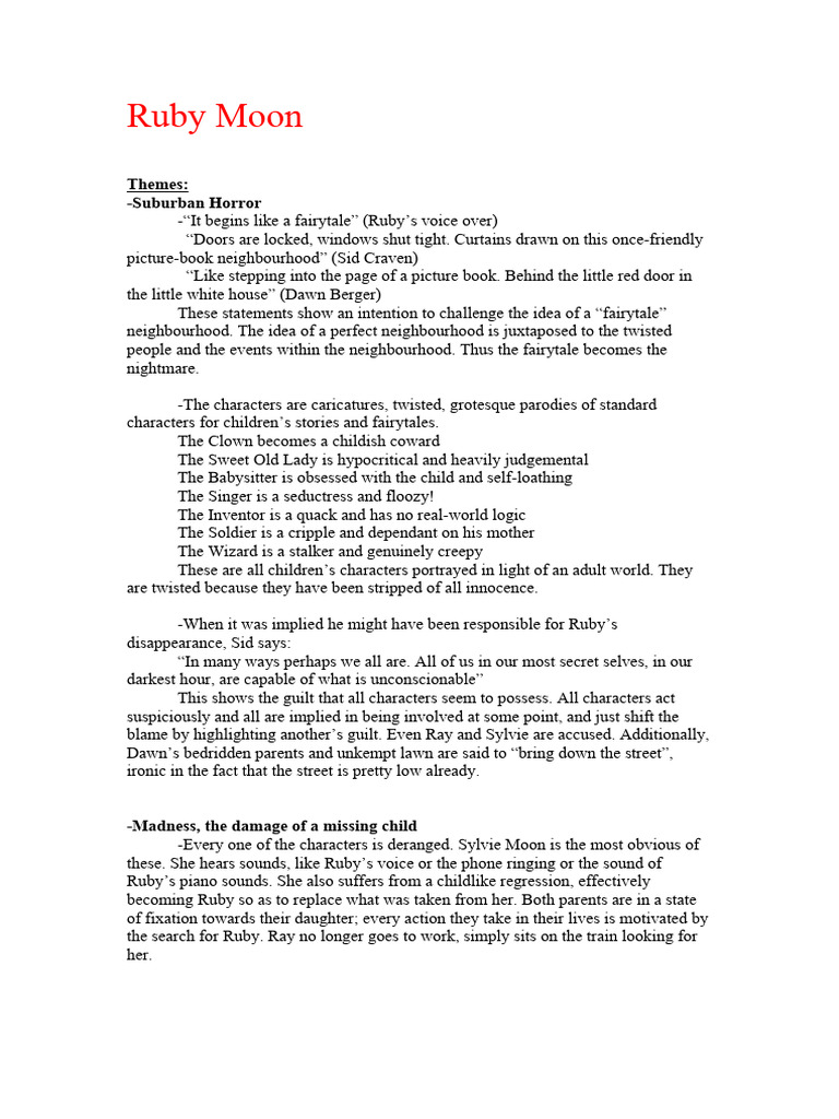 Ruby Moon: 3 Surprising Secrets.